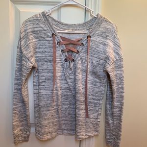 Lace up long sleeve!